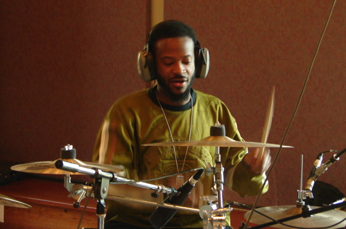 Anthony Jones drumming photo